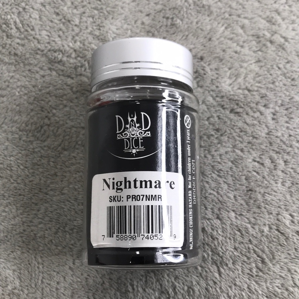 Dungeons and Dragons Nightmare Dice Set